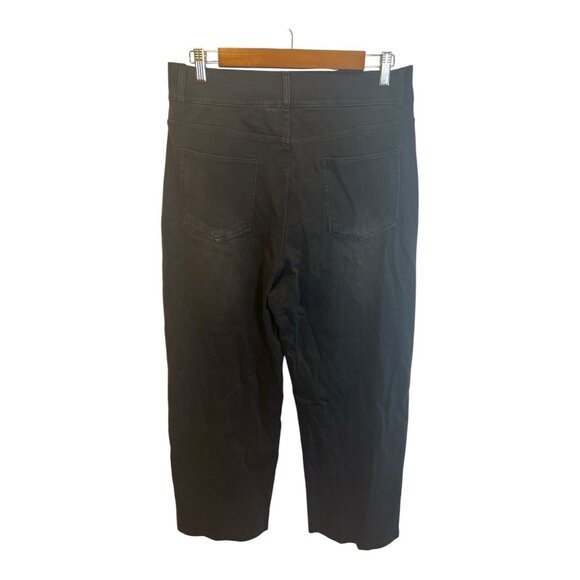 Halara Flex High Waisted Casual Boyfriend Jeans Large Black Straight Leg Pockets - Picture 4 of 10